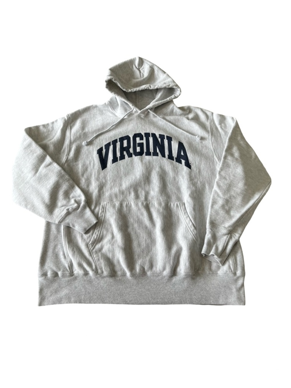 Virginia Champion Reverse Weave Hoodie XL light grey